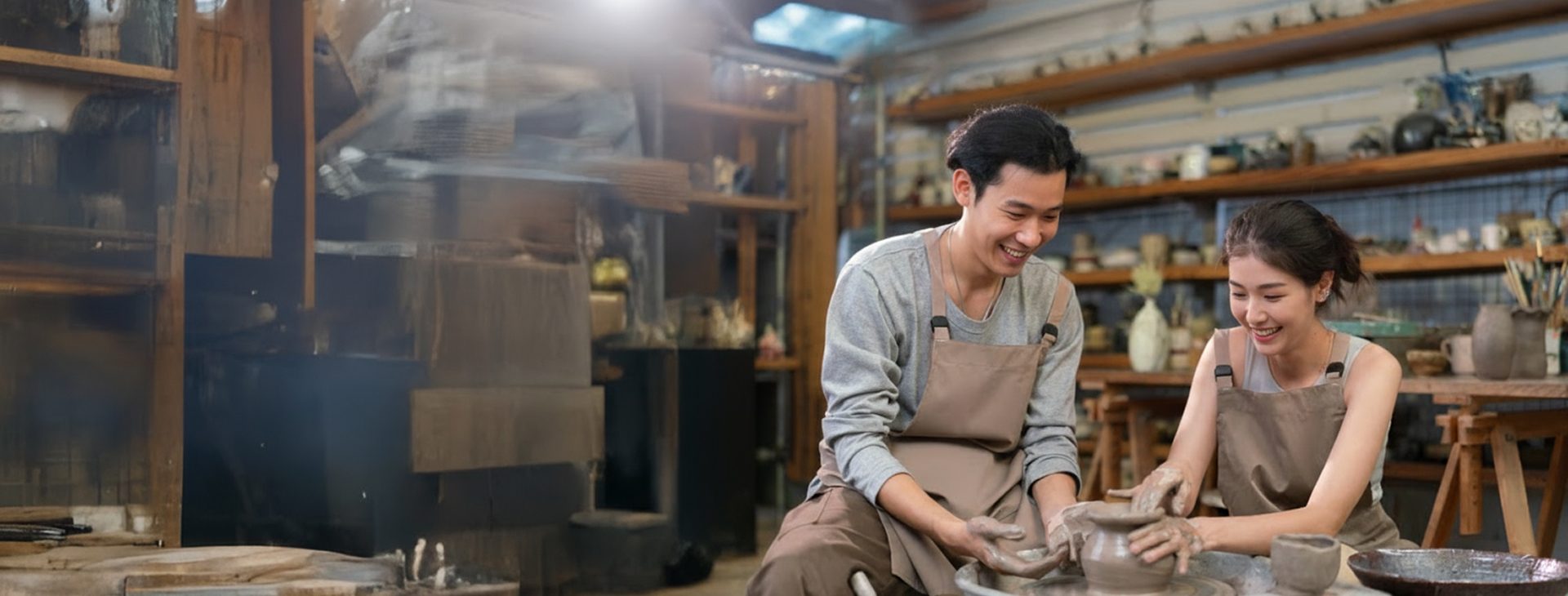 Art, music, and dance studio hero banner