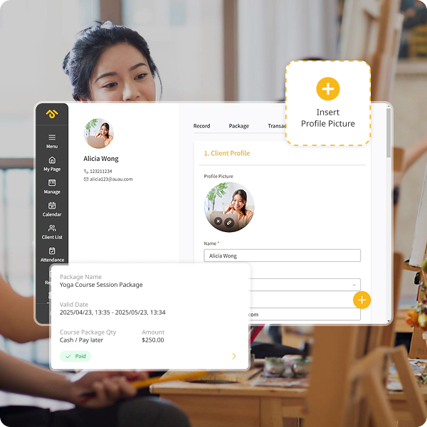 Member dashboard overview