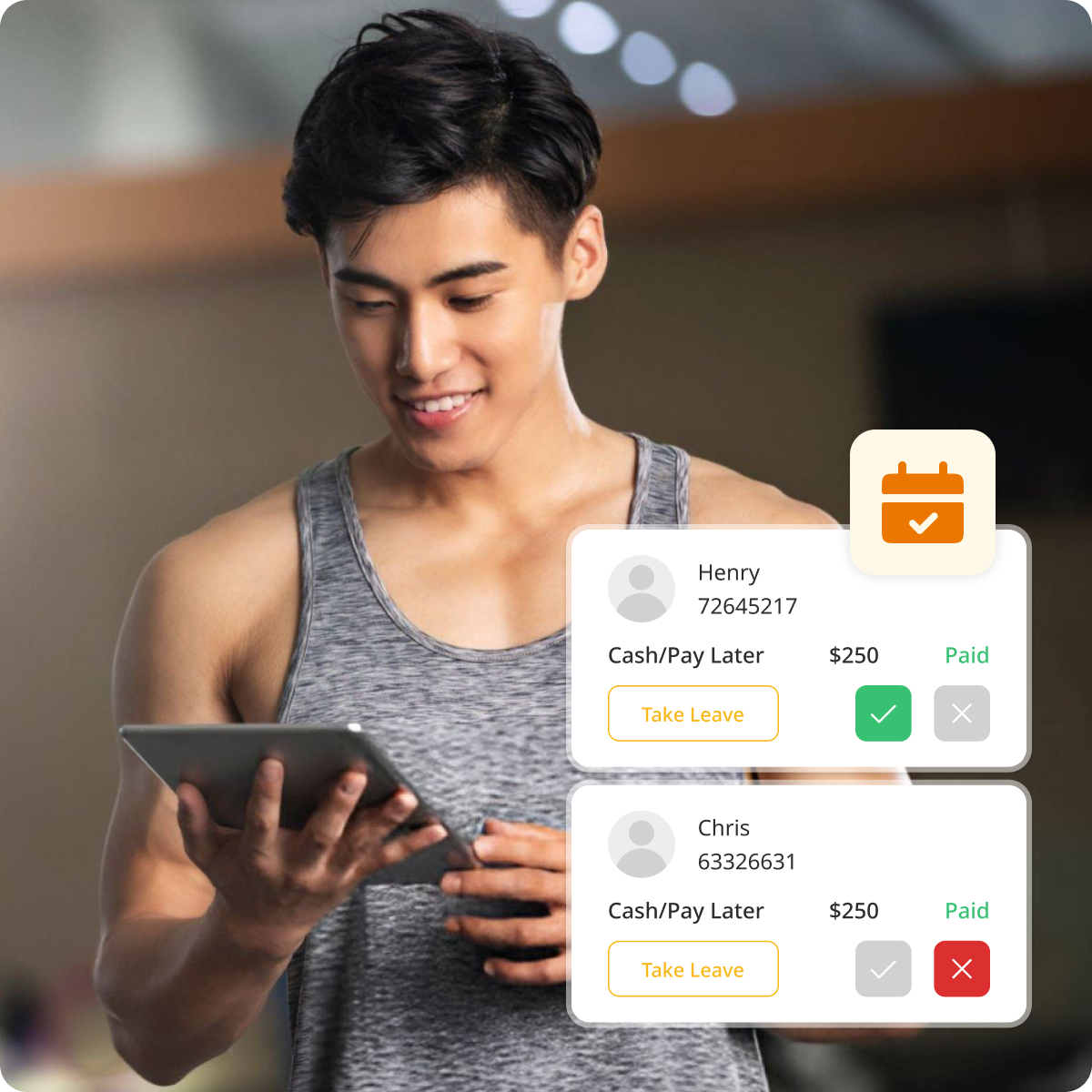 Studio check-in overview