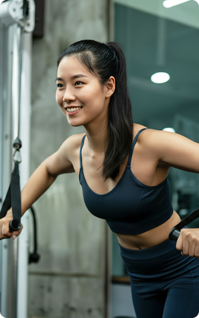 Team training at a gym