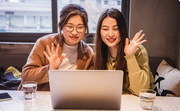 Team collaborating in the office